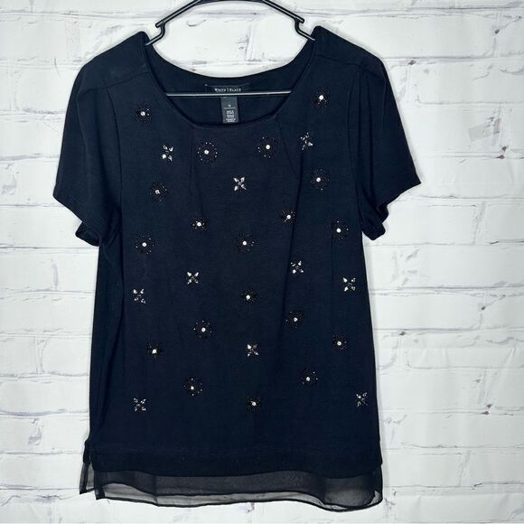 White House Black Market medium black top - Picture 1 of 7